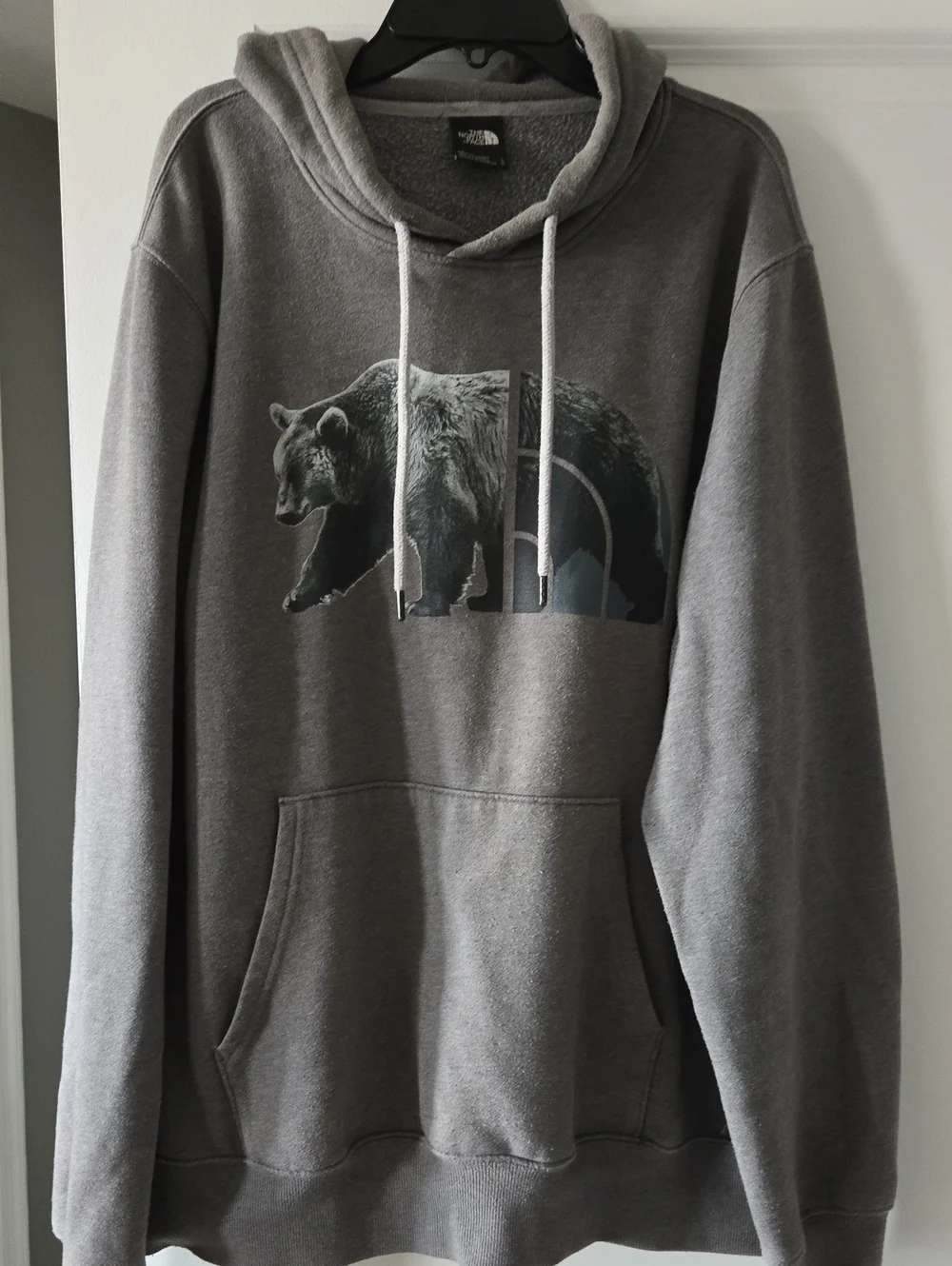 The North Face Gray Bear Graphic Pullover Hoodie